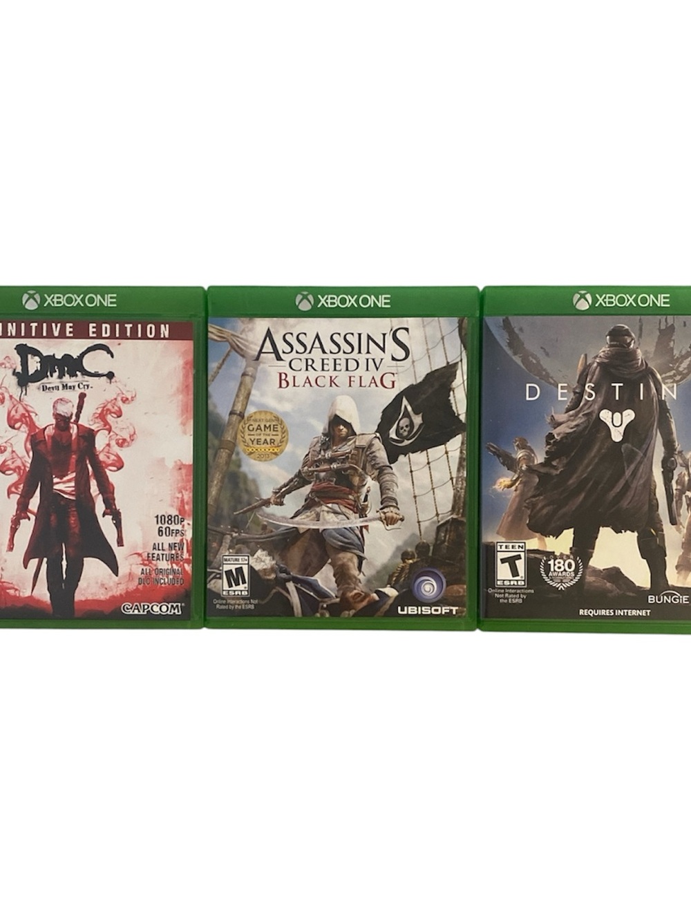 Xbox One Game Bundle - Destiny - DMC Devil May Cry - Assassin’s Creed Black Flag